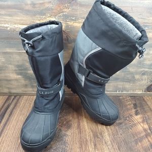 L.L. Bean Northwoods Black Winter Waterproof Snow Boots Youth Kids Sz 5 Wmn Sz 7